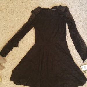 Brand new city triangle black lace dress